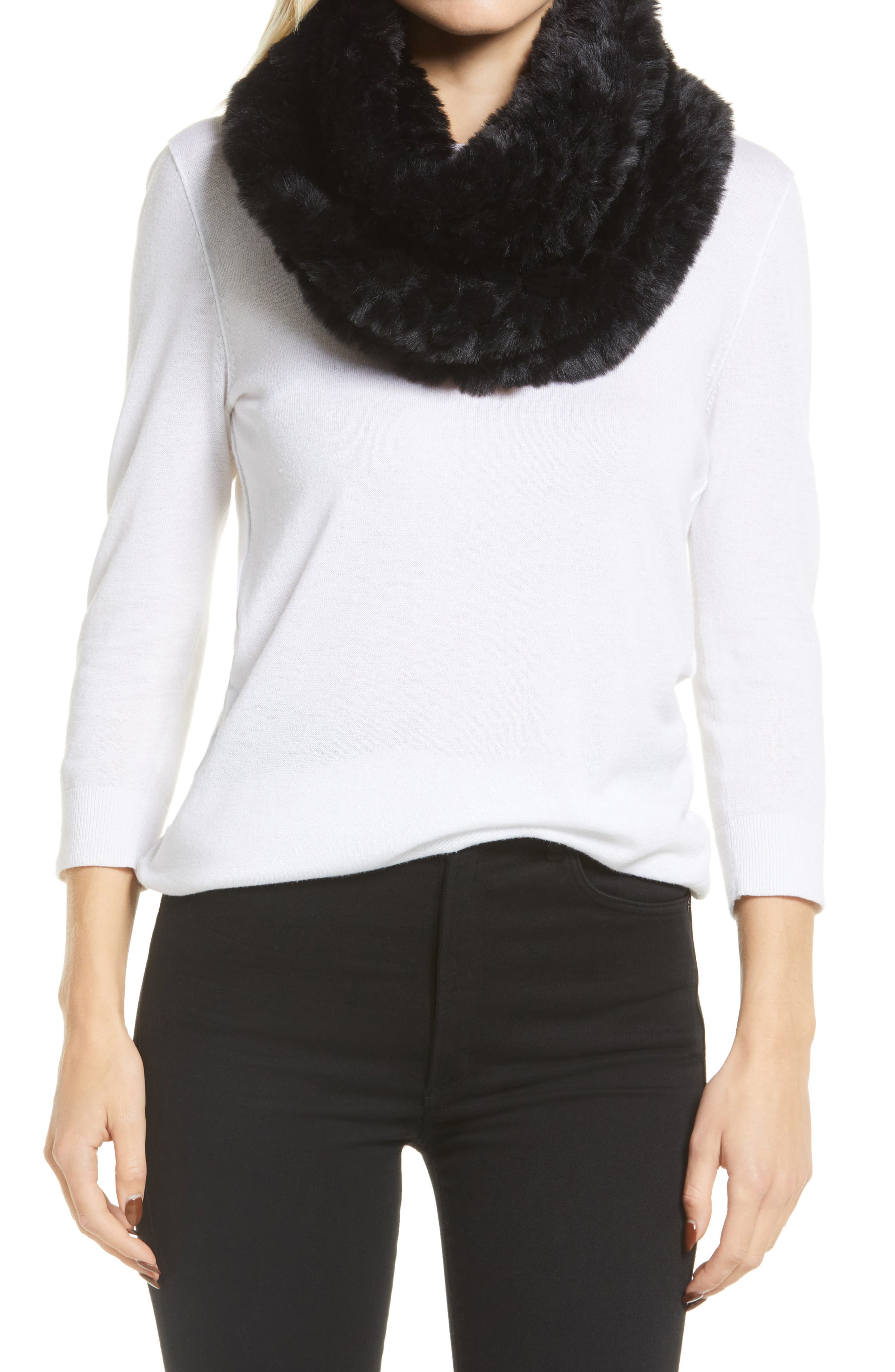 wool neck mask faux collar Scarf