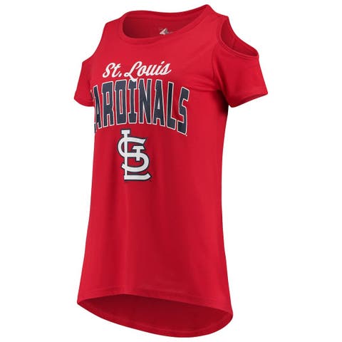 Women's G-III 4Her by Carl Banks White St. Louis Cardinals Dot Print Pullover  Hoodie