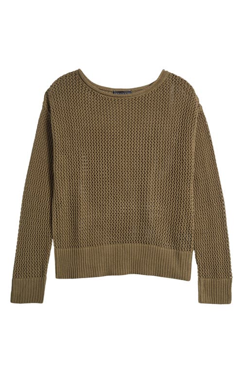 Shop Sanctuary Open Knit Sweater In Burnt Olive