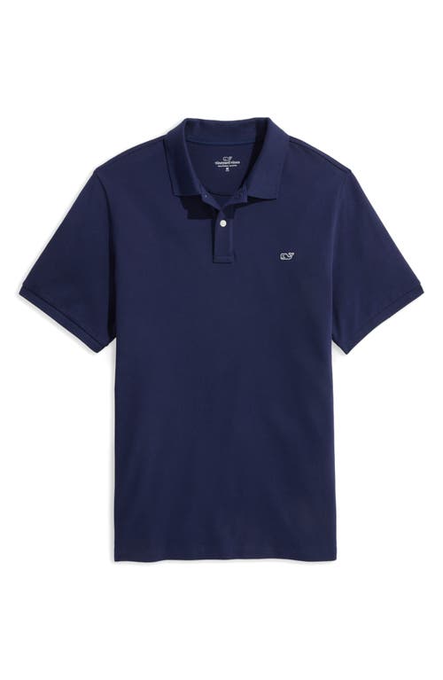 Heritage Piqué Polo in Nautical Navy