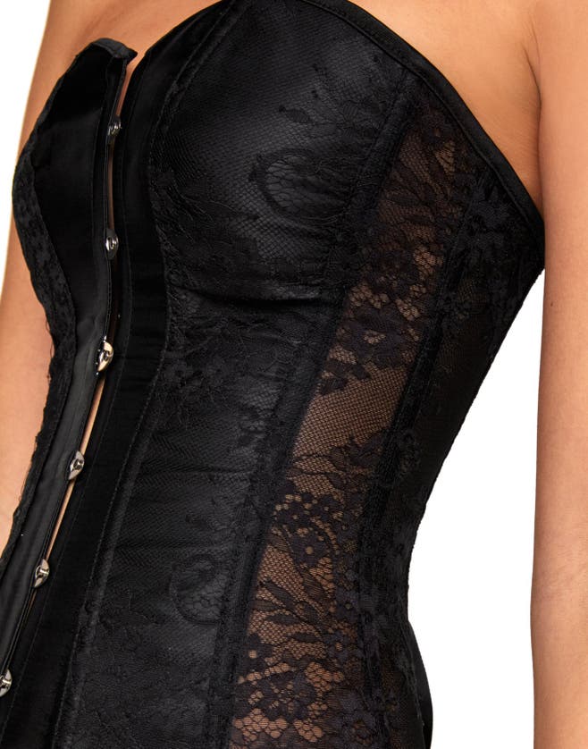 Shop Adore Me Ashoka Boned Corset In Black