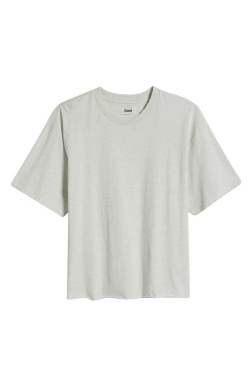 Shop Elwood Core Crop Organic Cotton Tee In Vintage Snow Heather