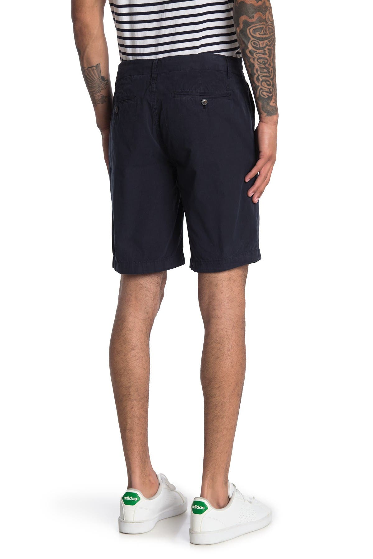 Closed Classic Solid Shorts In Dark Blue