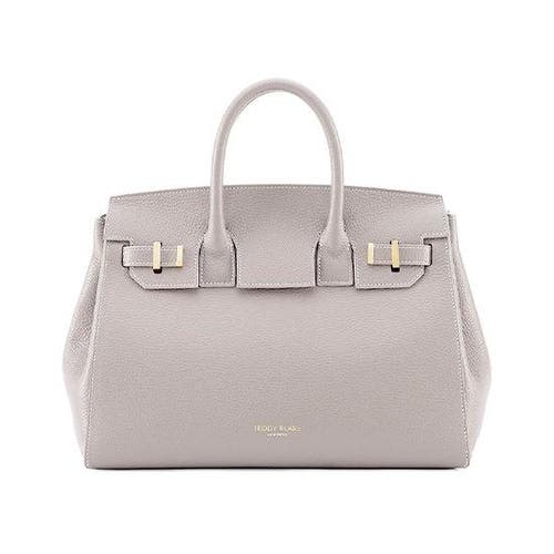 Teddy Blake Gigi Stampatto Gold 13" In Light Grey
