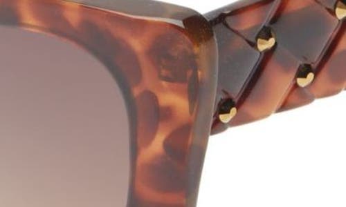 Kurt Geiger London 52mm Gradient Cat Eye Sunglasses In Havana/brown Gradient