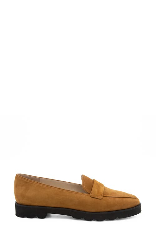 Amalfi By Rangoni Giuliano Loafer In Sequoia Brown Tiffany Nubuk