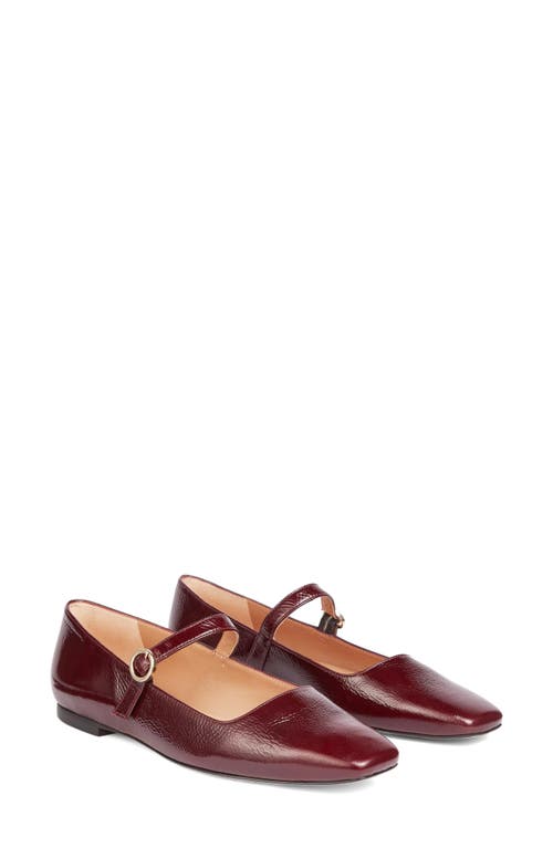 Shop Lk Bennett Willow Mary Jane Flat In Bordeaux