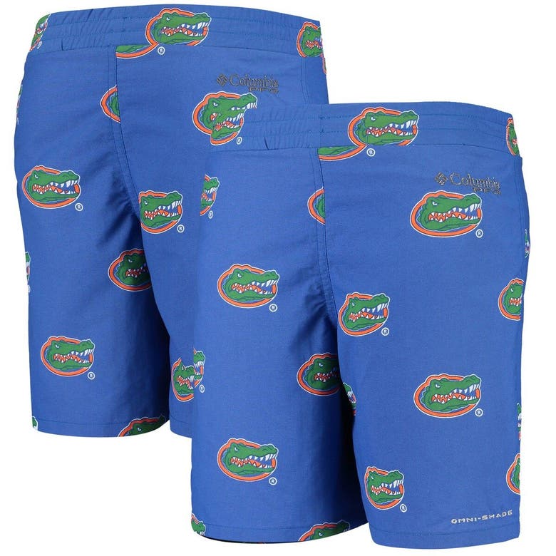 Columbia Kids' Youth  Royal Florida Gators Backcast Printed Omni-shade Shorts
