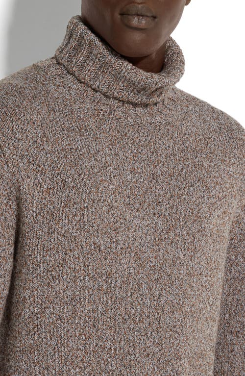 Shop Zegna Oasi Cashmere Mélange Turtleneck Sweater In Dark Foliage