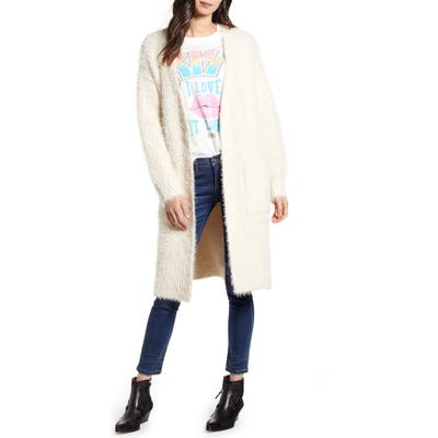 Moon River Oversize V-Neck Cardigan, Ivory