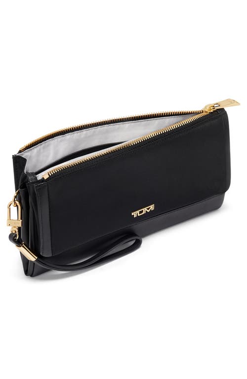 Shop Tumi Travel Wallet In Black/gold