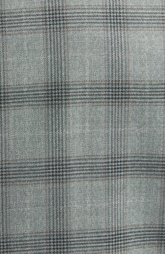 Hugo Boss Hutson Plaid Slim Fit Sport Coat In Open Green