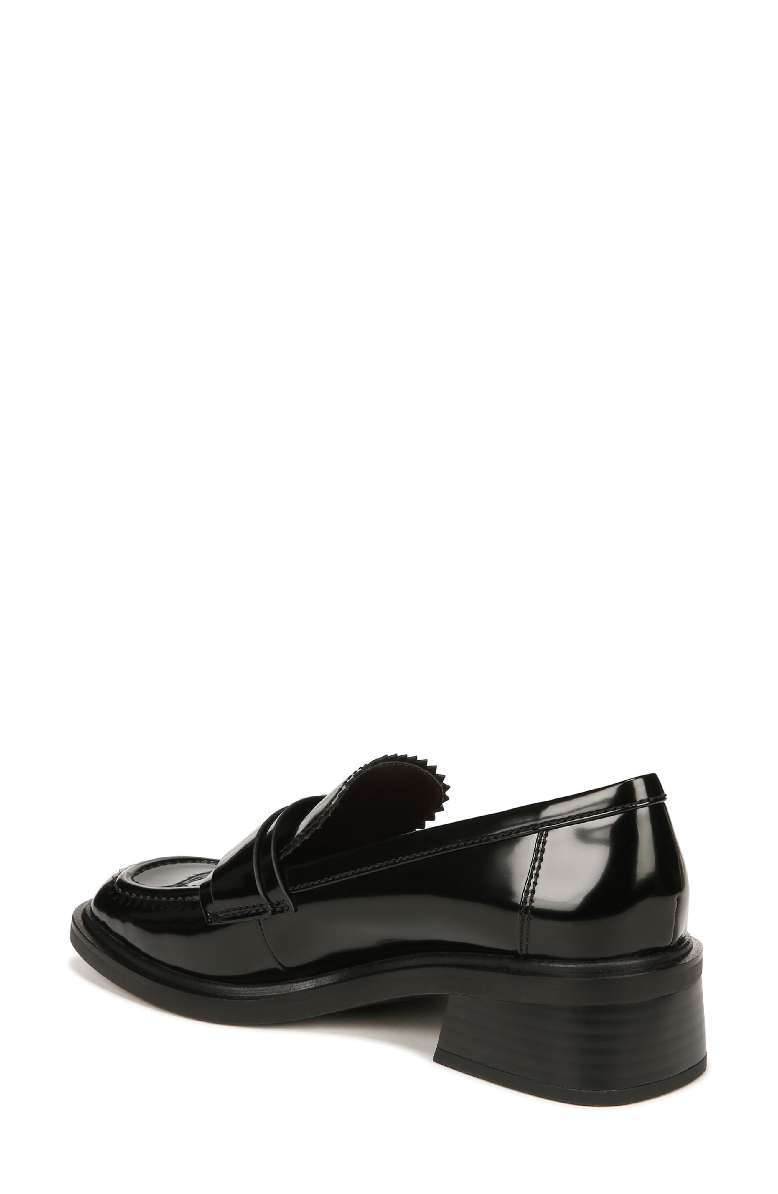 black leather shoes women