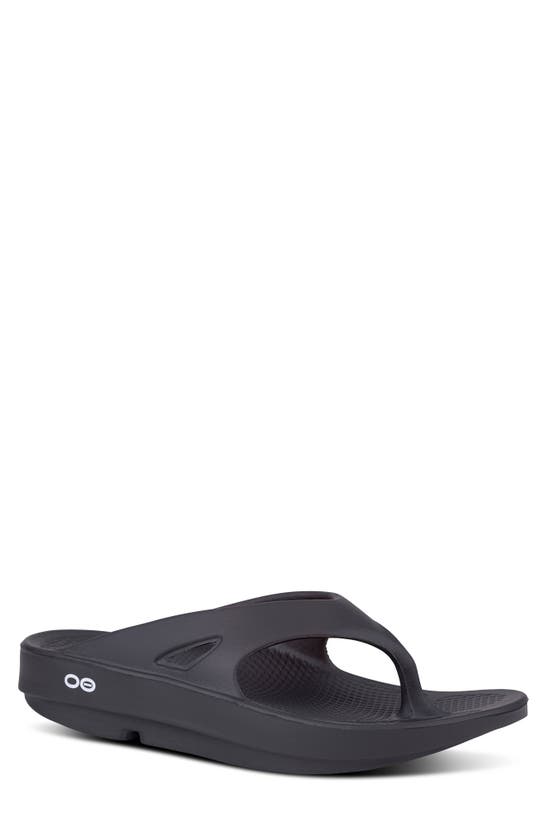 Shop Oofos Ooriginal Sandal In Black