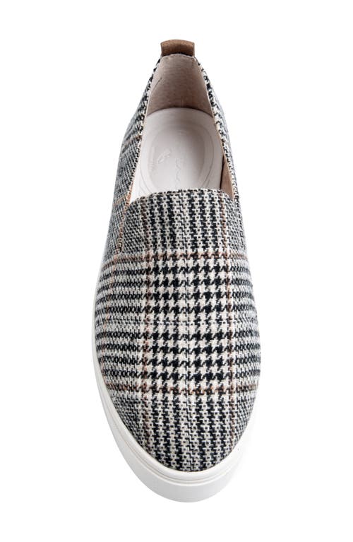 Shop Me Too Fay Slip-on Sneaker In Black Brown Plaid