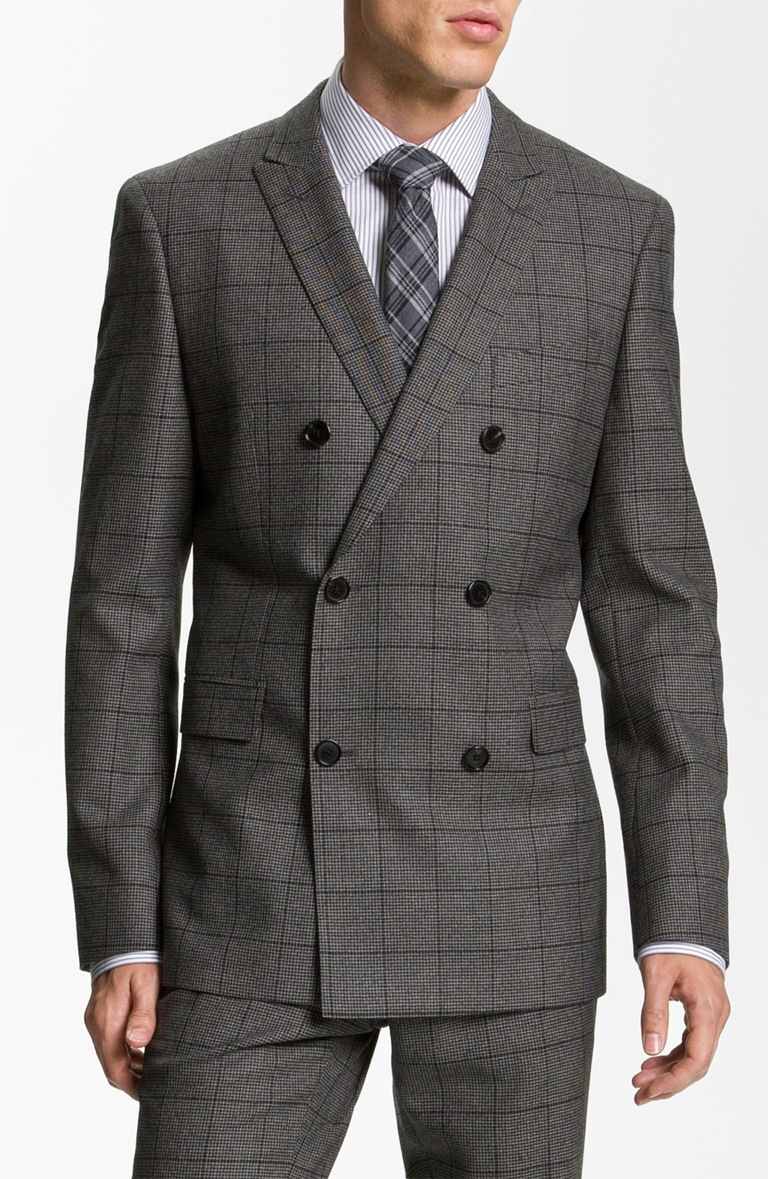BOSS Black Extra Trim Fit Double Breasted Suit | Nordstrom