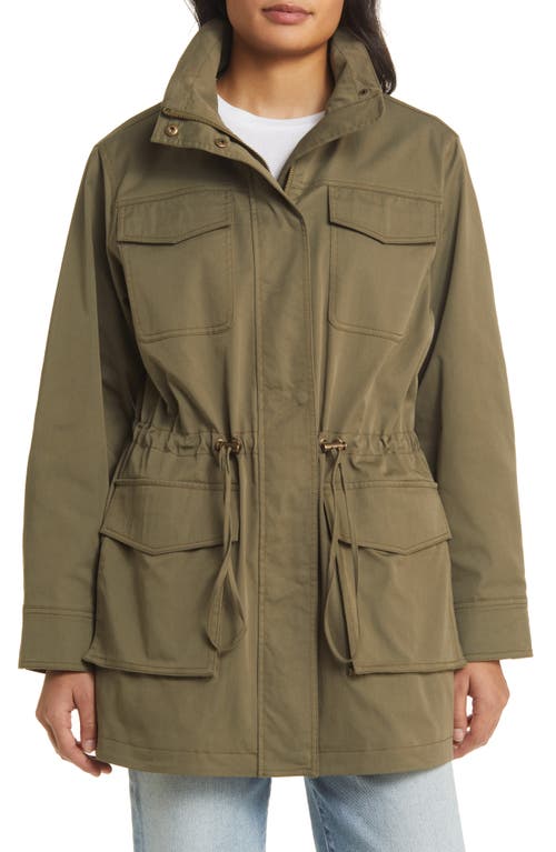 Sam Edelman Cinch Waist Anorak Jacket Tidal Foam at Nordstrom,