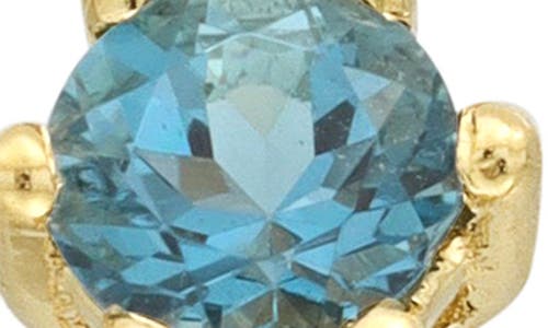 Bony Levy 14k Gold Stone Hoop Earrings In 14k Yellow Gold