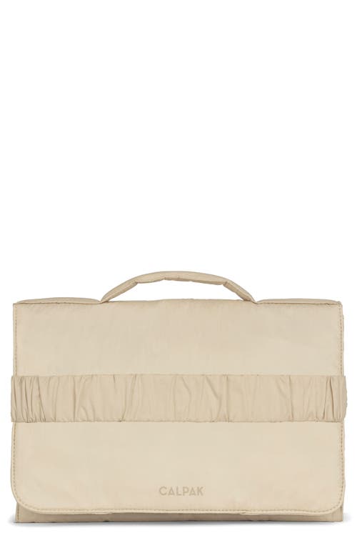 CALPAK Portable Diaper Changing Pad Clutch in Oatmeal at Nordstrom