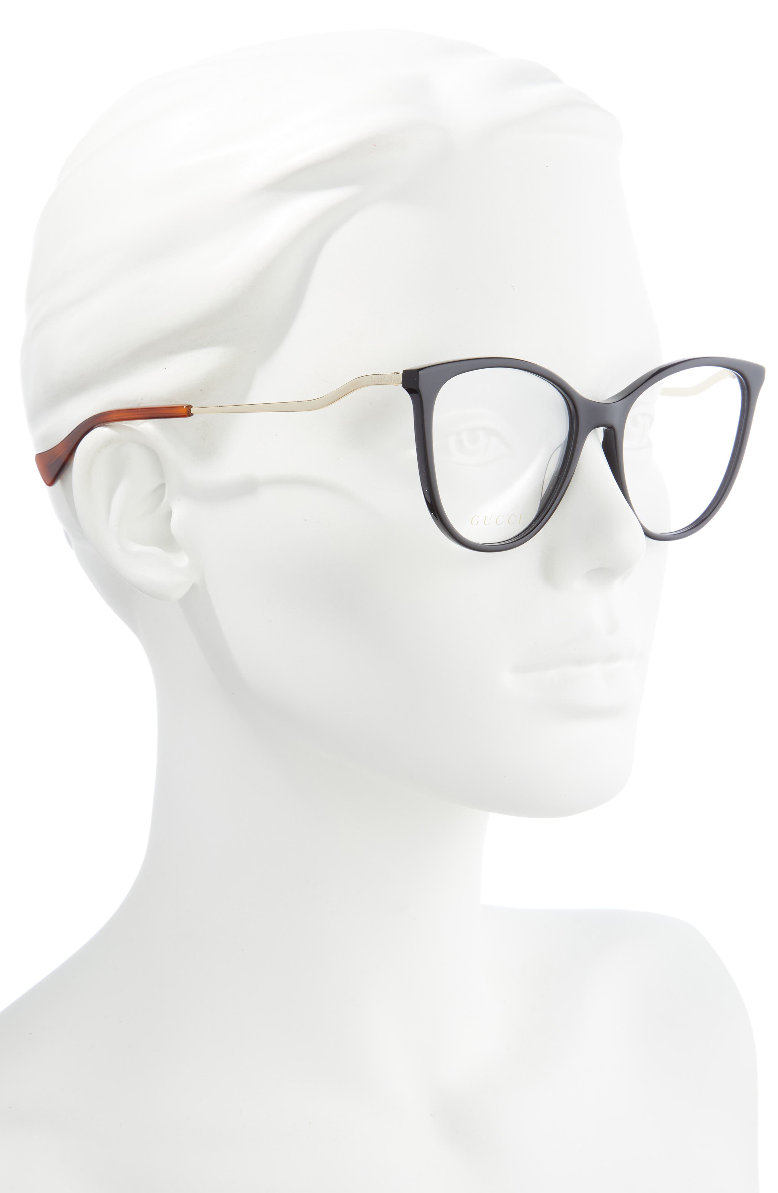 gucci 53mm cat eye optical glasses