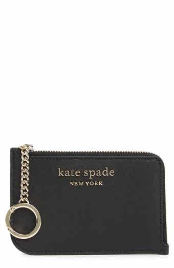 kate spade new york spencer metallic dot slim continental wallet