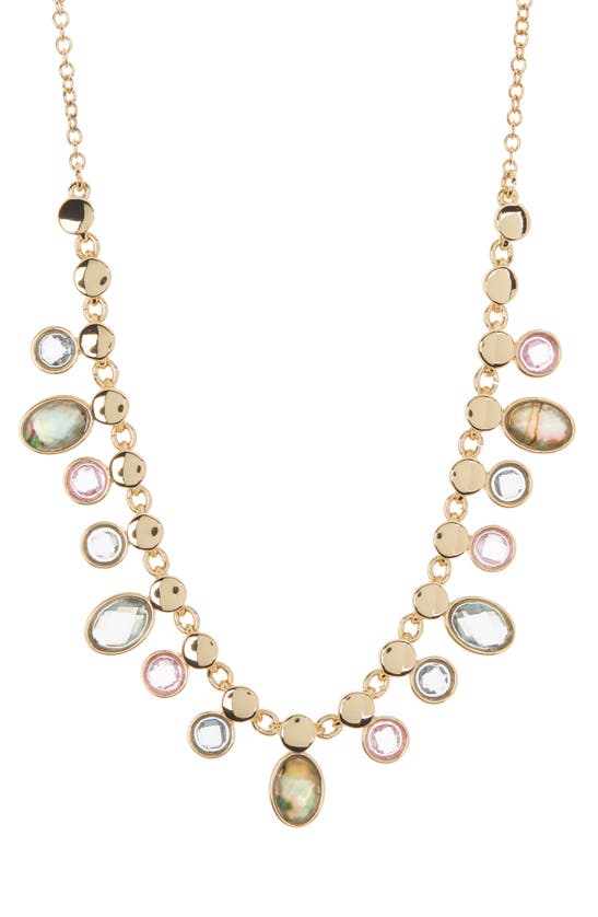 Anne Klein Snickerdoodle Collar Necklace In Gold/ Multi