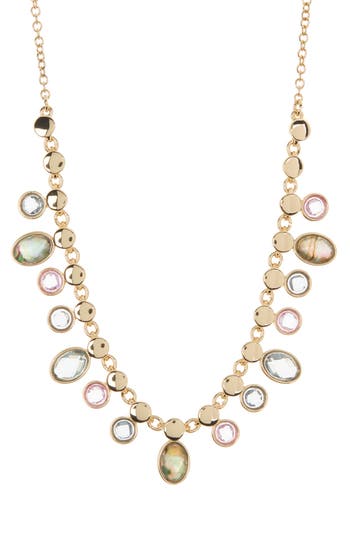 Shop Anne Klein Snickerdoodle Collar Necklace In Gold/multi