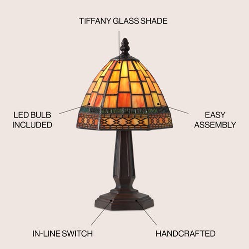 Jonathan Y Carter Led Table Lamp In Brown