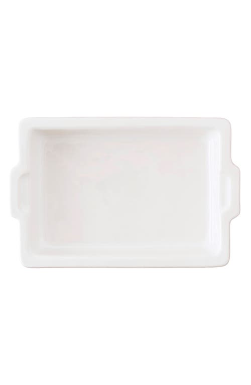 Juliska Puro Large Ceramic Baking Dish In Whitewash