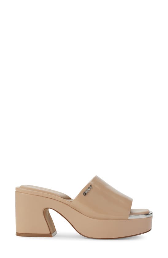 Shop Dkny Desirae Platform Sandal In Desirae Slide