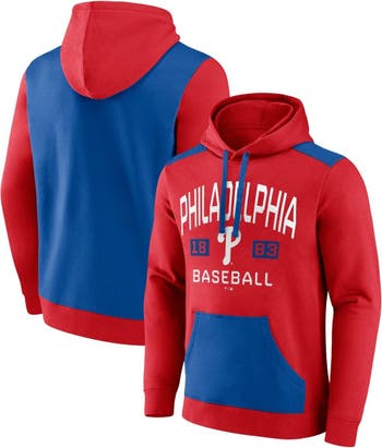 Men's Fanatics Branded Red/Navy St. Louis Cardinals Chip In Team Pullover  Hoodie