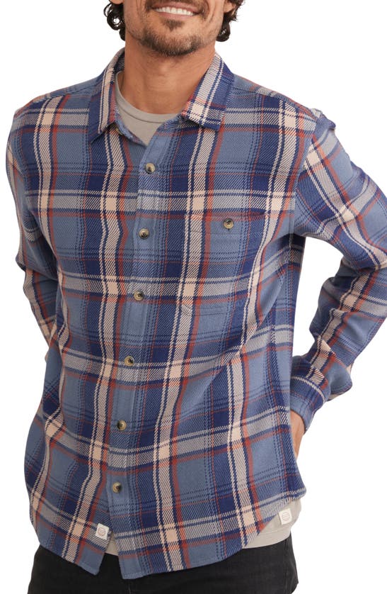 MARINE LAYER BEEFY PLAID BUTTON-UP OVERSHIRT