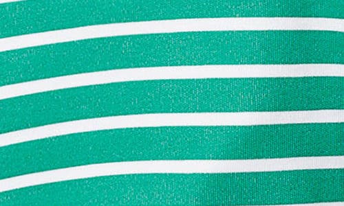 Shop Petite Plume Cotton Fitted Footie In Green