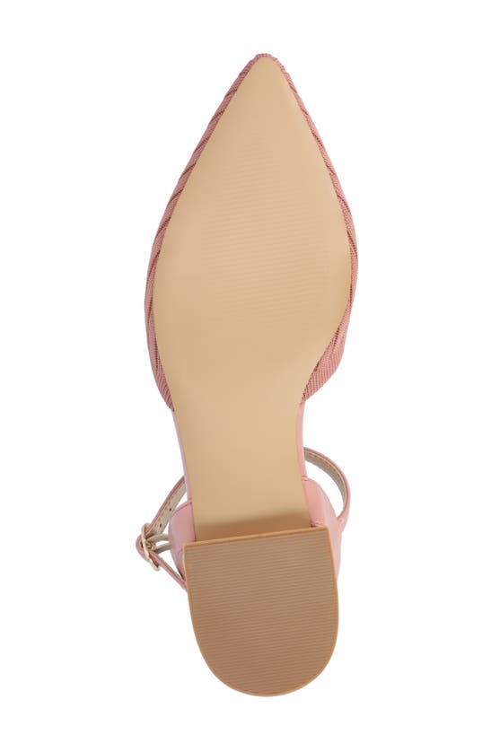 Shop Journee Collection Ansley Ankle Strap Flat In Blush