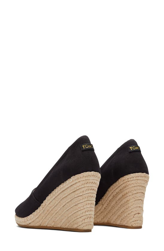 Toms Michelle Espadrille Wedge Sandal In Black