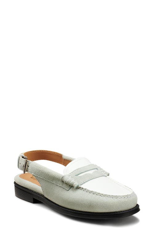 G.H.BASS G. H.BASS Easy Slingback Weejuns Loafer in Light Green White