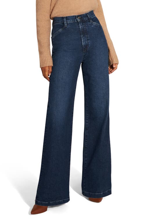 Favorite Daughter The Mischa Super High Waist Wide Leg Jeans Columbia at Nordstrom,