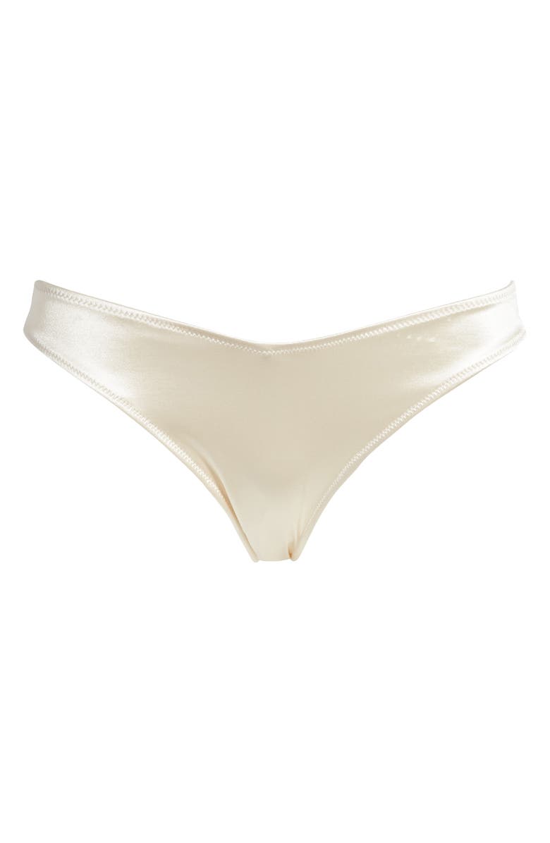 & Other Stories Shiny VCut High Leg Bikini Bottoms Nordstrom