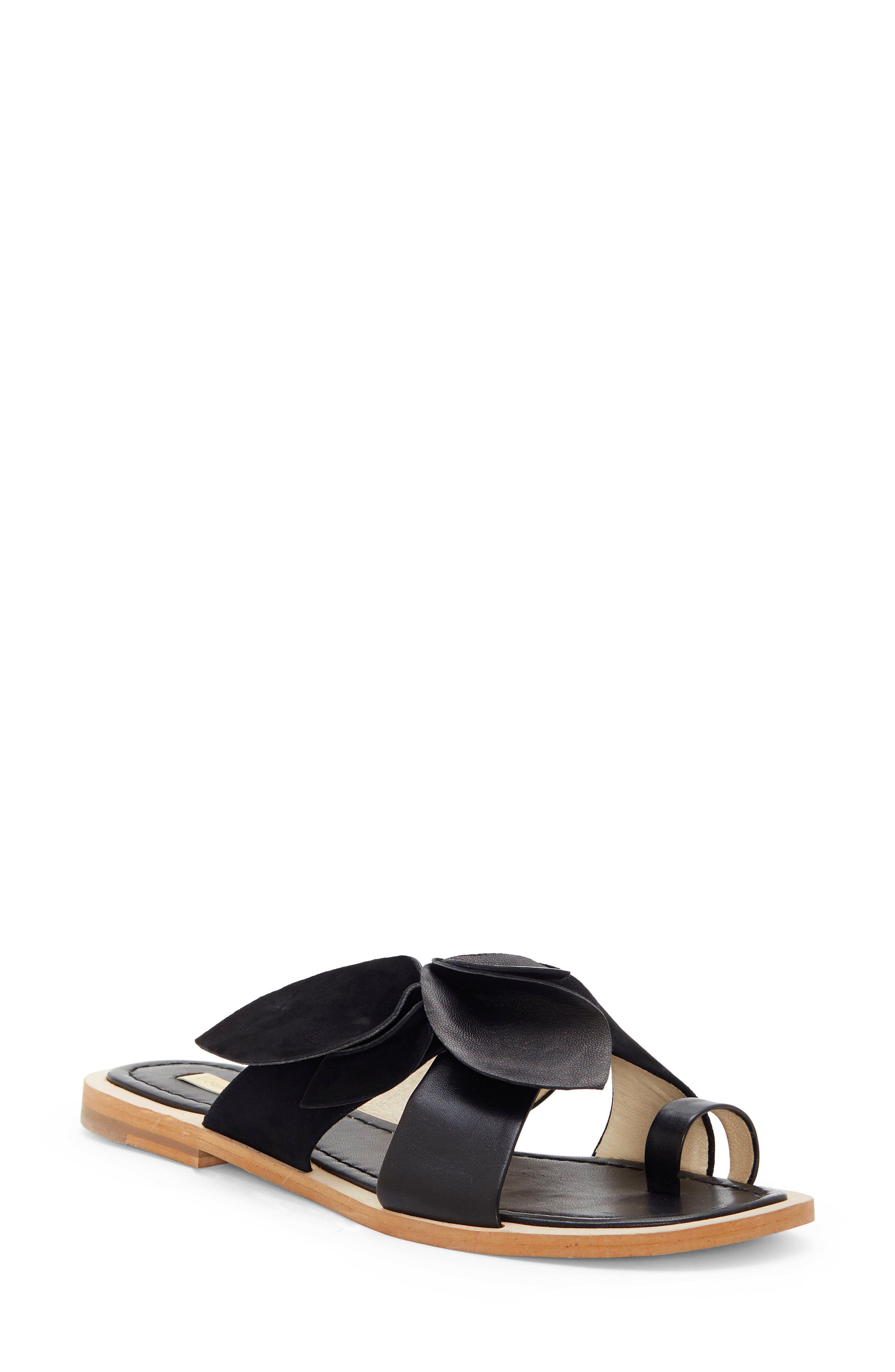 Louise Et Cie Amure Flat Sandal, Black