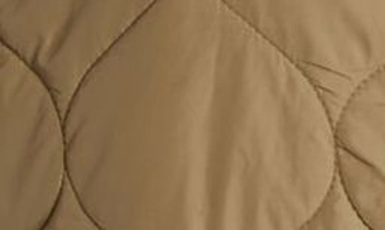Rails Granger Reversible Quilted High Pile Fleece Coat In Ivory Olive Mix