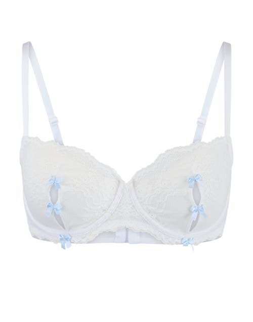 Adore Me Margeaux Unlined Balconette Bra In White