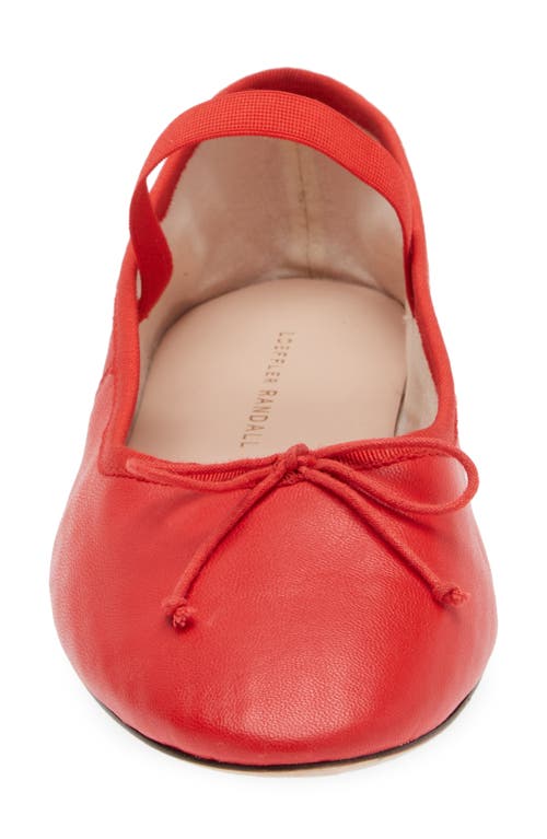Loeffler Randall Leonie Soft Ballet Flat Red In Red
