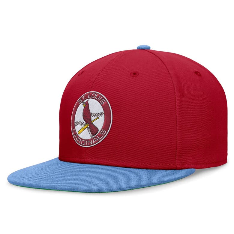 Shop Nike Red/light Blue St. Louis Cardinals Rewind Cooperstown True Performance Fitted Hat