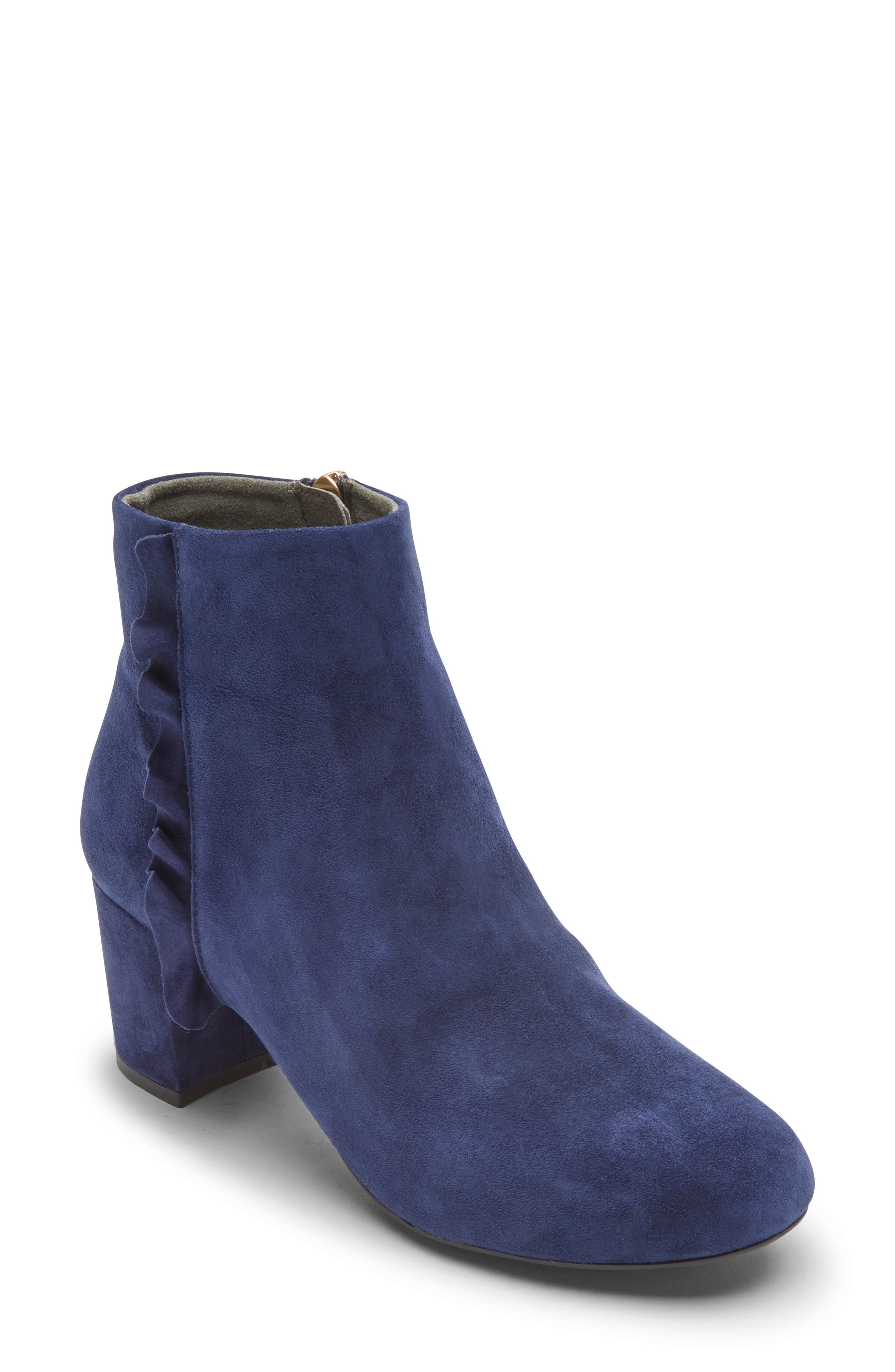 rockport blue suede shoes