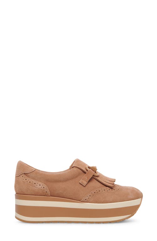 Shop Dolce Vita Jhax Platform Sneaker In Toffee Suede