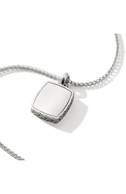 Shop John Hardy Tag Pendant Necklace, Sterling Silver, 1.7mm