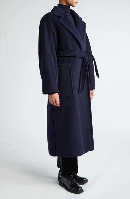 Shop Max Mara Locri Cashmere Belted Coat In Ultramarine