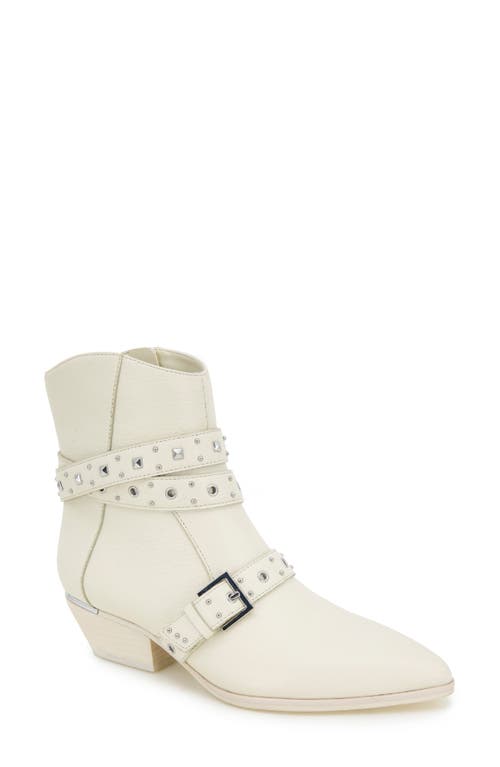 Kenneth Cole Cheyenne Stud Bootie In Whitecap Leather