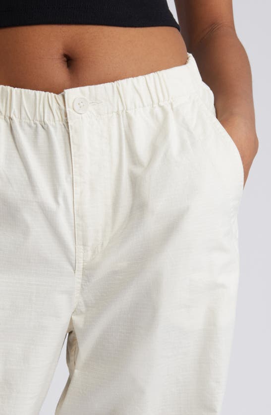 Bp. Ripstop Parachute Pants In White Whisper