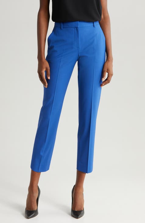 High-waist Dress Pants - Bright blue - Ladies